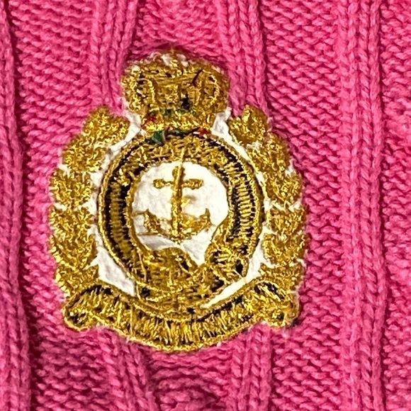 Lauren Ralph Lauren Cable Knit 1/4 Zip Sweater, Pink, Tag Removed, size unknown - Picture 5 of 14